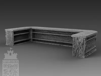 The bar counter 3D print model