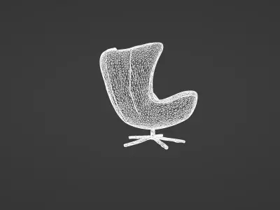 Modern Comfy Designer Chair 3D Model   3D model