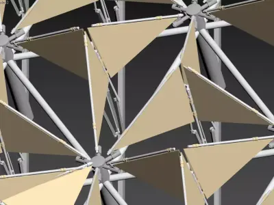 Kinetic facade Model 3D model
