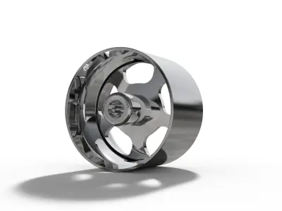 BILLET SPECIALATIES DRAGSTER WHEEL  3D print model