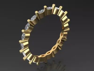Band Ring 3D print model 126