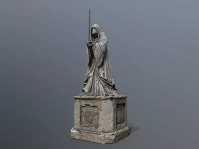 Ruin set Low-poly 3D model