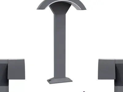 Post top coach lantern Liberty O595FL-L12GR Maytoni Outdoor Free 3D print model