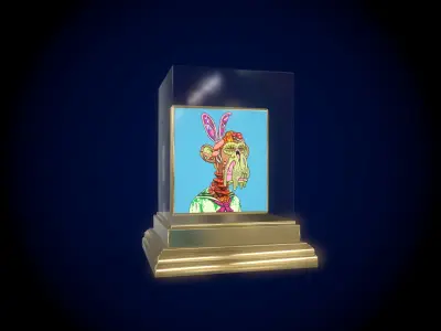 Mutant Ape 18 Gold Club Low-poly 3D model