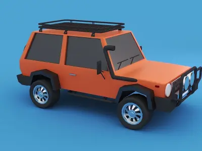 Cartoon SUV 3d model 3D model