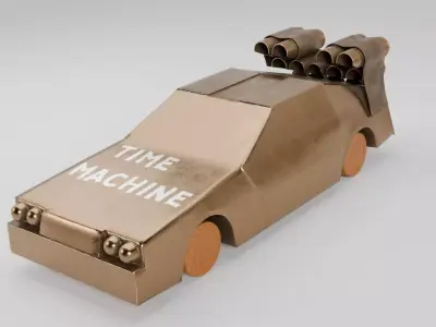 Delorean Time Machine 3D model