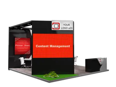 Booth Exhibition Stand a579g 3D model