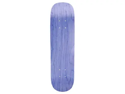 Realistic blank skateboard 3D model