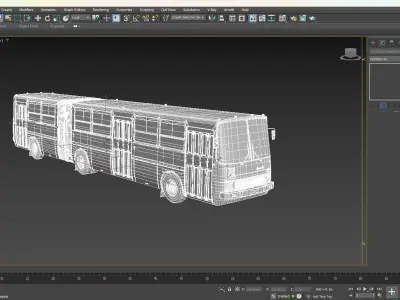Soviet Bus for Unity Low-poly 3D model