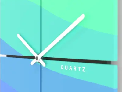 Minimalist Clock - Ocean Square 3D model