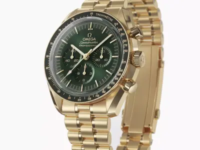 Omega Speedmaster Moonwatch Professional - Gold on Moonshine -  3D model