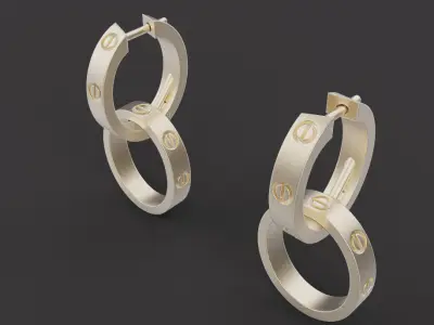Earrings 57038 3D print model
