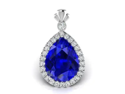 Pear Halo Pendant 3147 3D print model