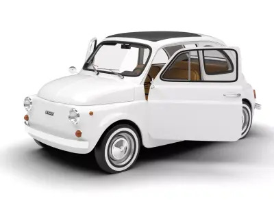 Fiat 500L 1969 HQ 3d model 3D model