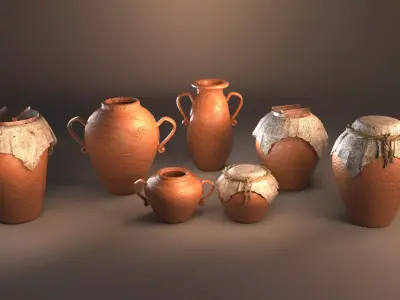 Mud Vase  3D model