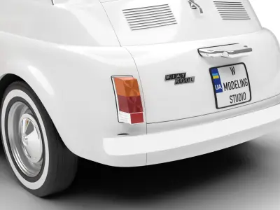 Fiat 500L 1969 HQ 3d model 3D model