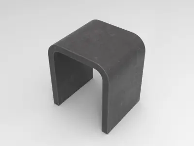 Honti Stool Low-poly 3D model