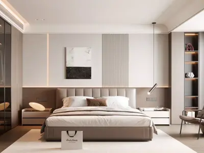 Master bedroom 3D model 3D model