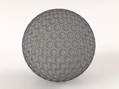 Plastic Golf Ball 3D model