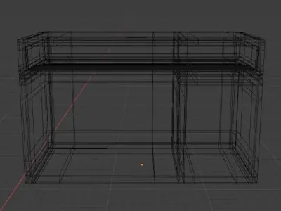 Wood Desk Free 3D model