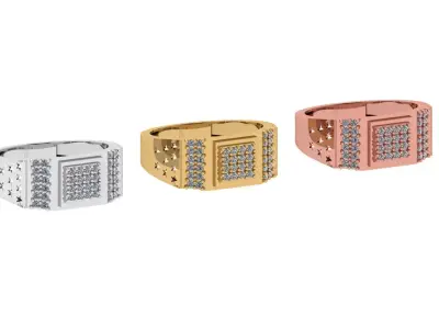 Engagement Ring Free 3D print model 21
