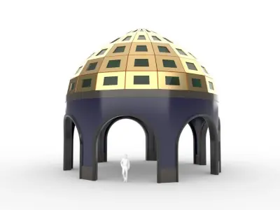 Dome Temple v2 3D model