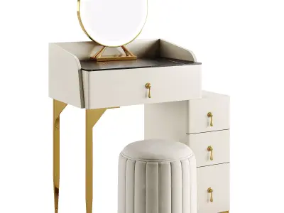 Modern Luxury Makeup Vanity Set 3D model
