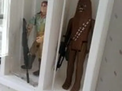 ACTION FIGURE OR TOY CAR DISPLAY CASE WITH WINDOW OPTION 4 large 3D print model