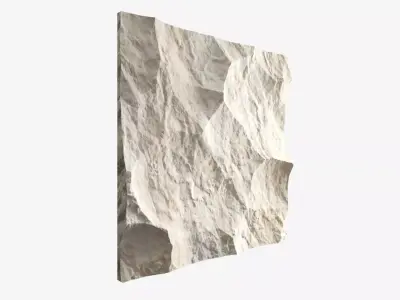 196-RockPanel piece of stone on wall 3D model