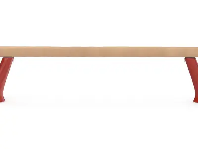 Olympic Balance Beam Low-poly 3D model