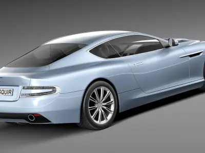 Aston Martin DB9 2013 3D model