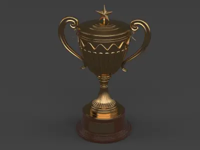 Trophy Cup 3D model 22