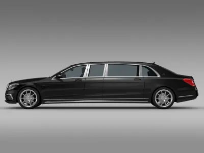 AMG Mercedes Maybach Pullman VV222 2015 3D model