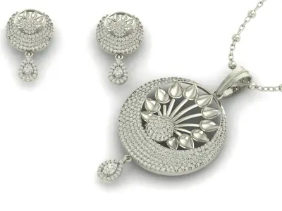 Pendant Necklace 3D print model 15