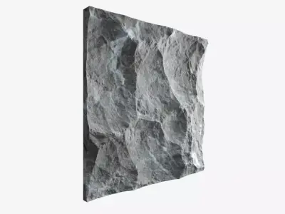 96-RockPanel piece of rock 3D model