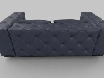 Realistic sofa 3D model