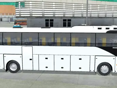H12 Zhongtong Bus Model Low-poly 3D model