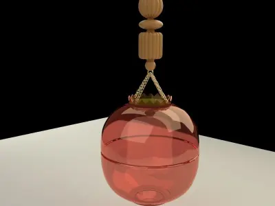 Chinese Red Lantern 3D model get