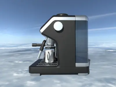 machine coffee Low-poly 3D model