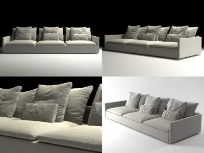 Resort sofa 3D model