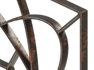 Rusty Fabulous Window Grill 3D model