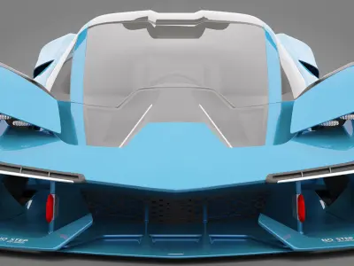 Generic Sport Car 01 3D model