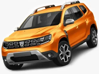 Renault Duster 2018 Low-poly 3D model