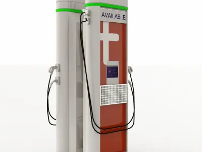 Electric Vehicle EV Charger  3D model