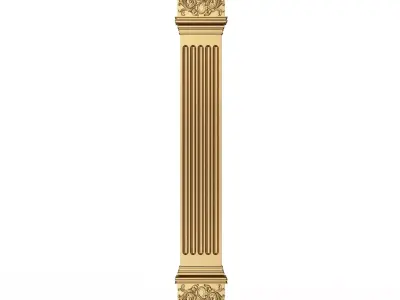 Column Capital 1302 Low-poly 3D model