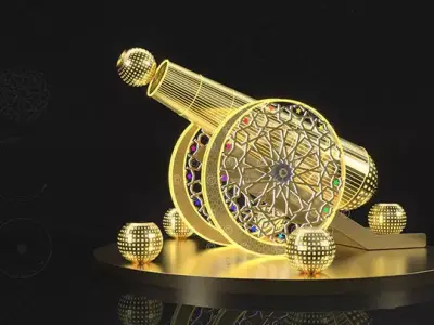 Ramadan Canon Ramadan Decoration  EID  Islamic decore 3D model 3D model