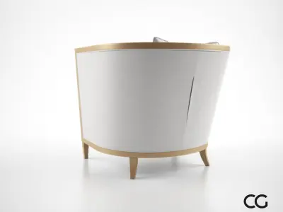 Christopher Guy Seurat armchair 3D model