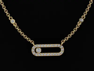 Messika Move Pendant 3D print model buy