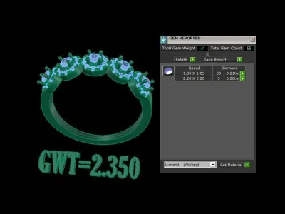 FASION RING  3D model 5