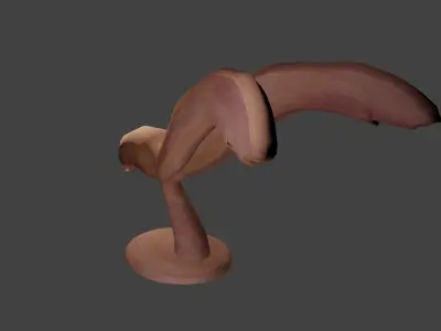 3D Art Eagle Sculpture Low-poly 3D model